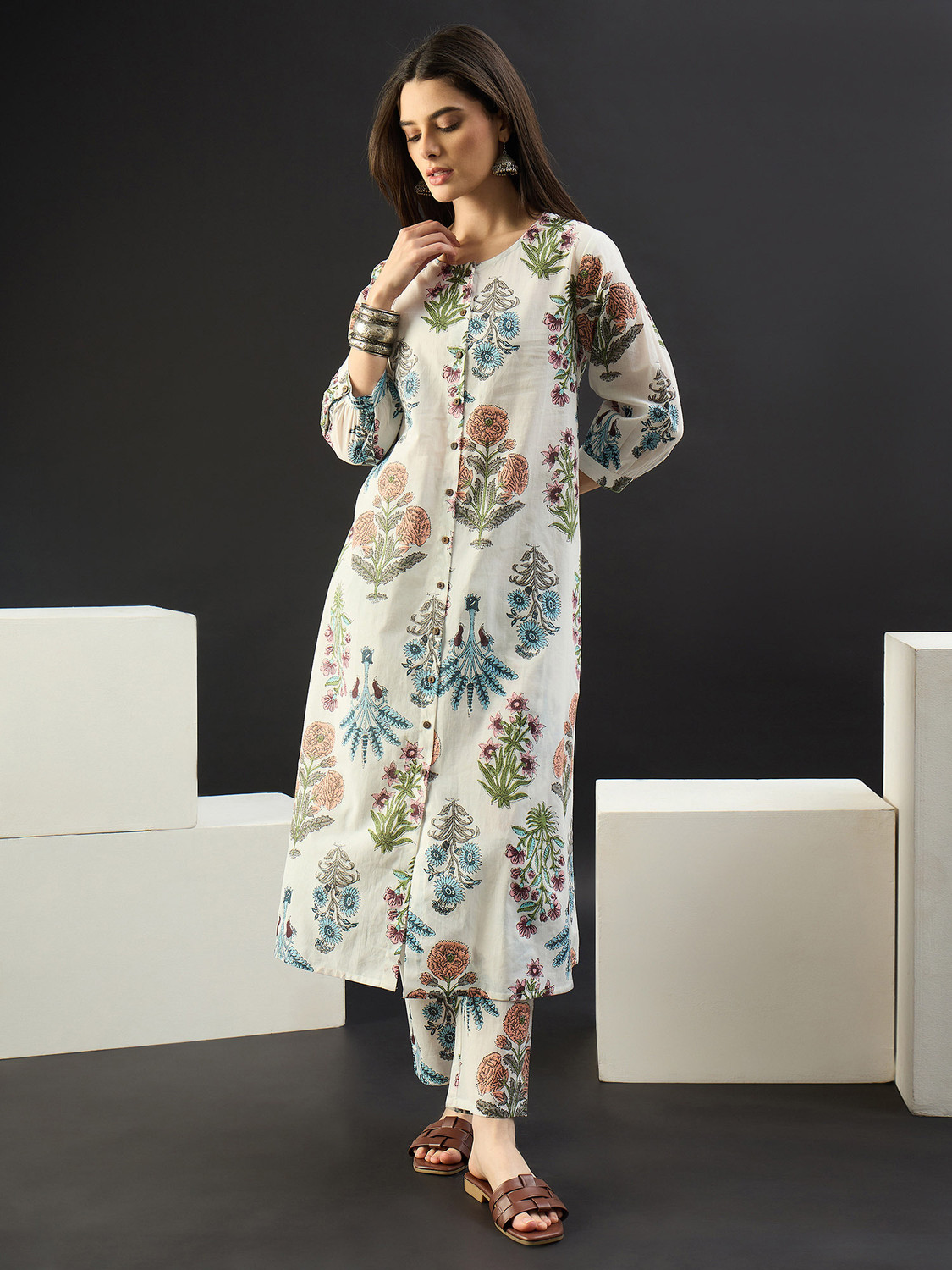 Image of Indo Era Women Kurta Pant Set