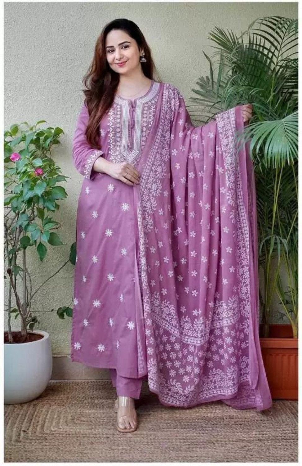 Image of Styleblisse Women Kurta Pant Dupatta Set