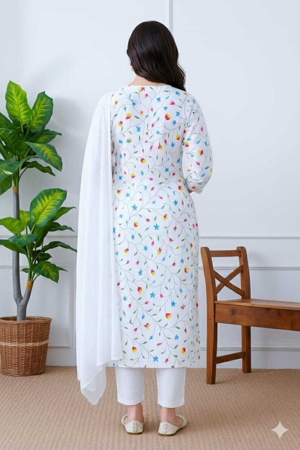 Image of Krifty Women Kurti Pyjama Set