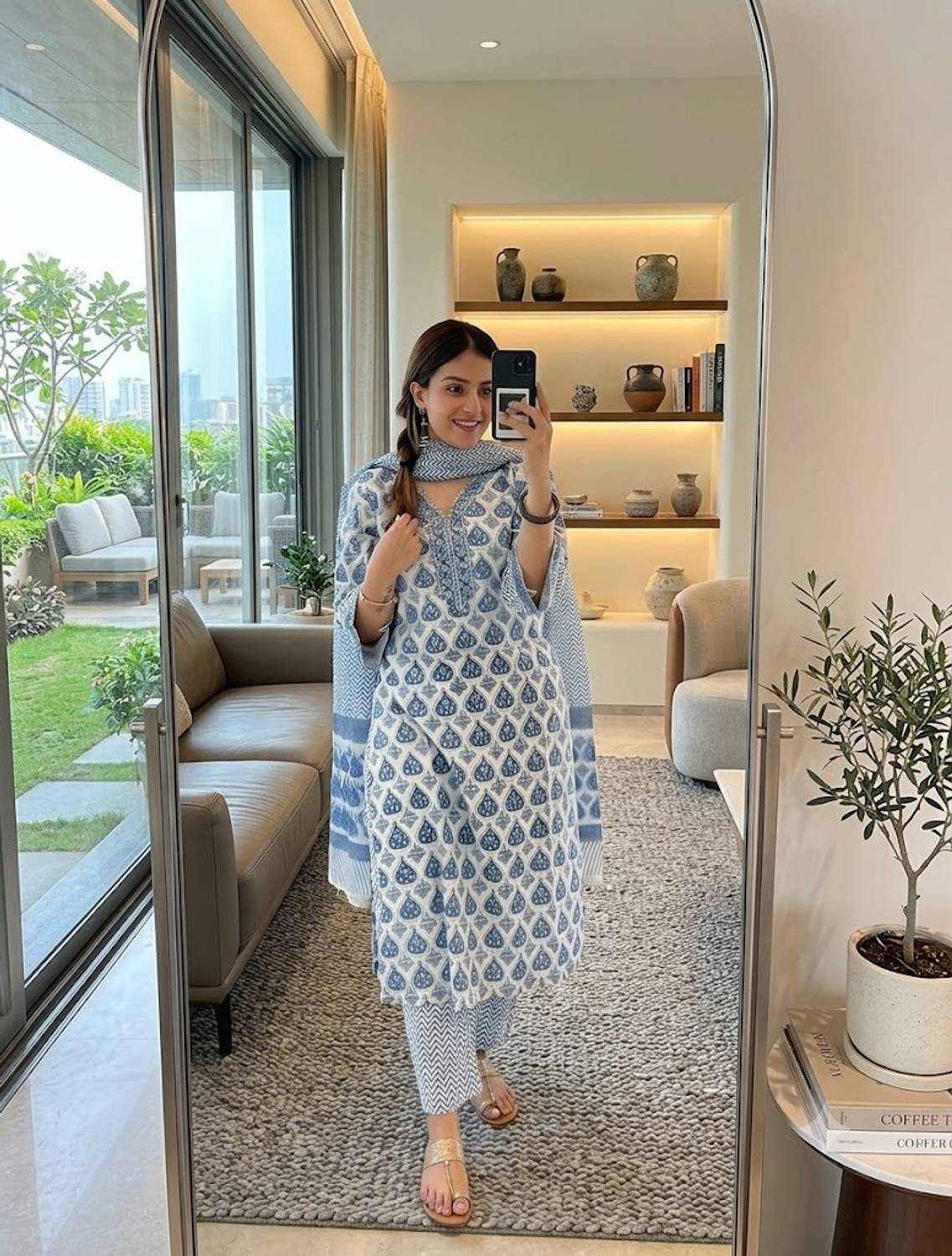 kaicee Women Kurta Pant Dupatta Set - Image 2