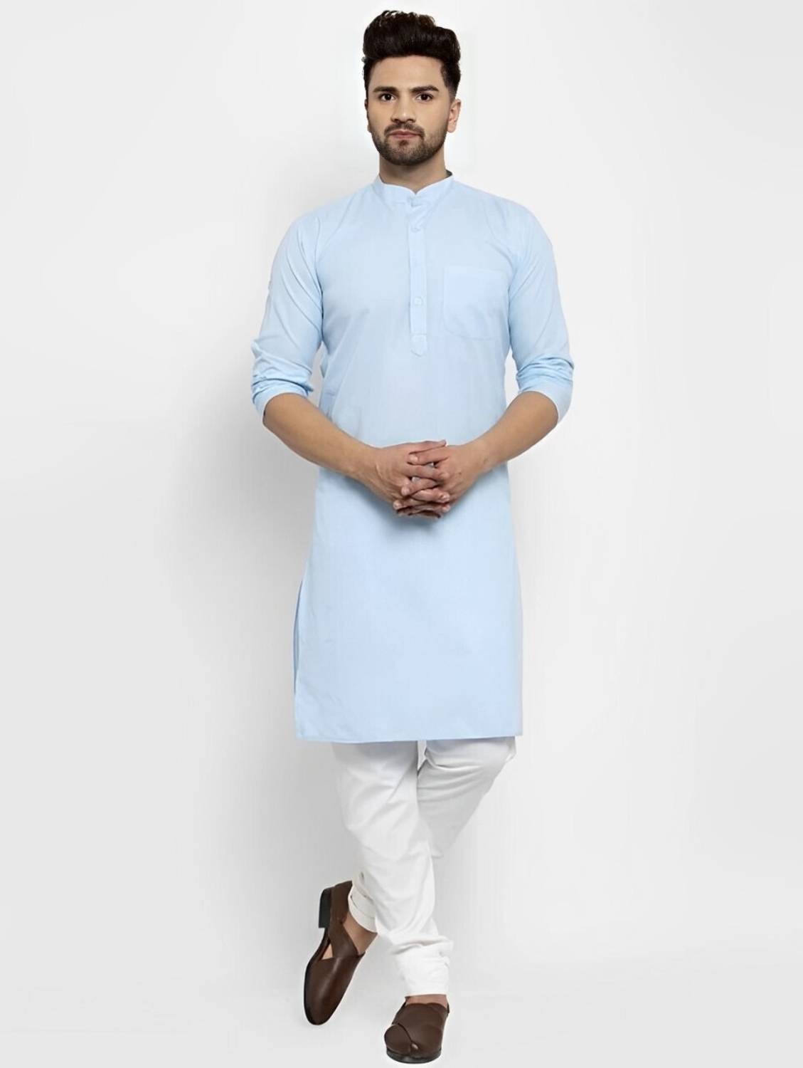 SHROBH Men Kurta Pyjama Set