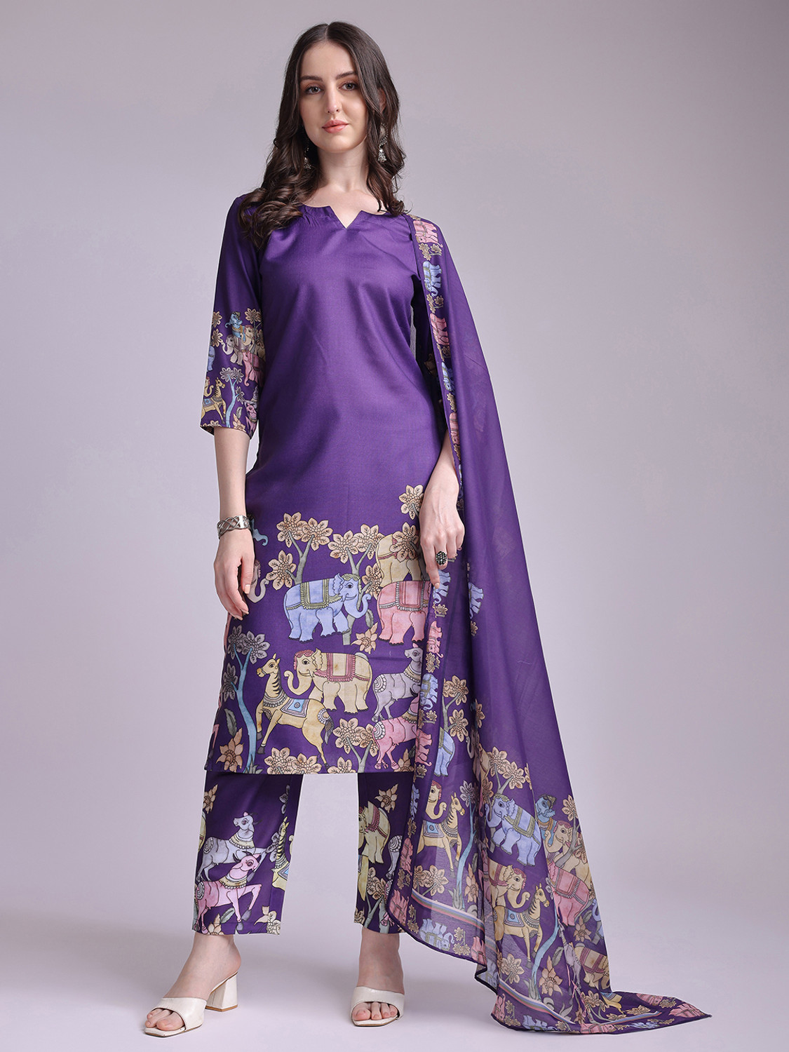 Image of ANOUK Women Kurta Pant Dupatta Set