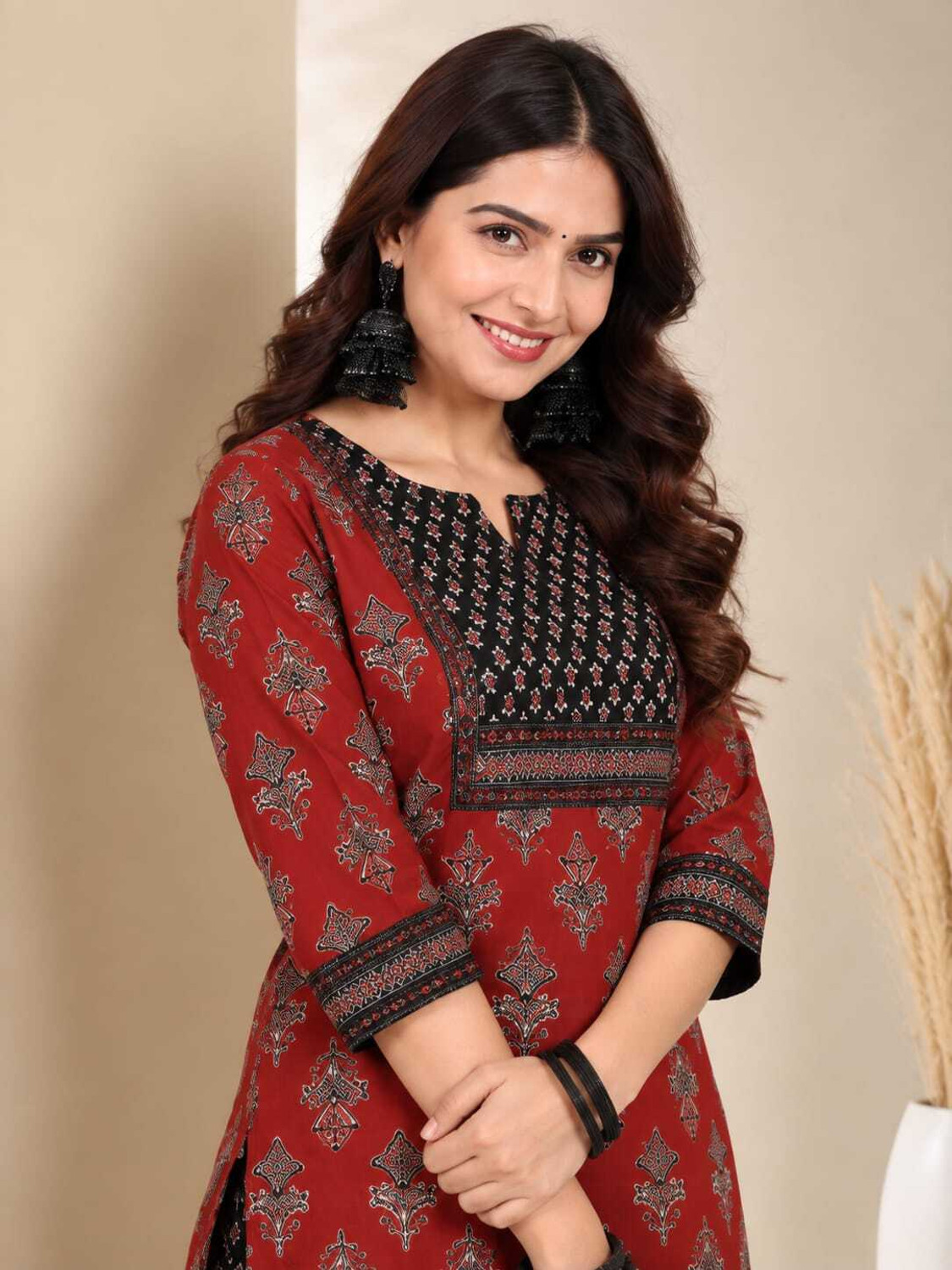 Image of S4K Women Kurta Pant Dupatta Set