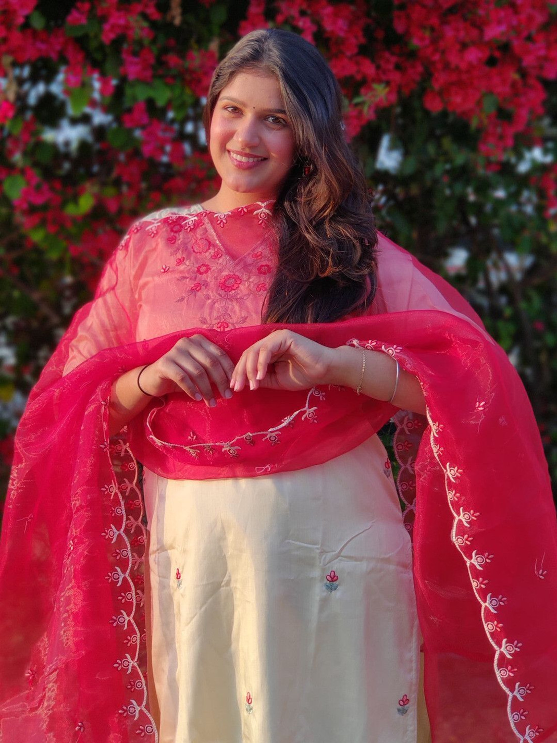 Image of VredeVogel Women Kurta Pant Dupatta Set
