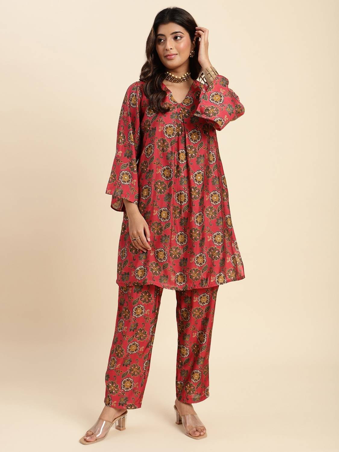 Anmi Paisley Women Straight Kurta