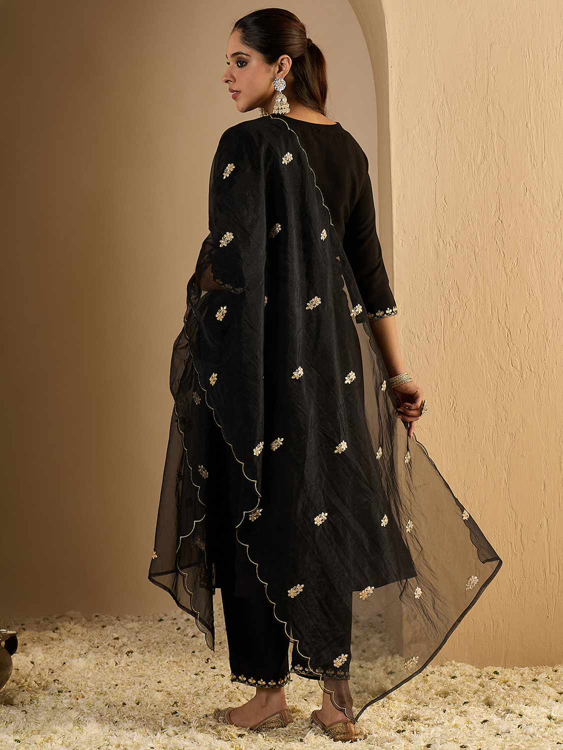Image of Indo Era Women Kurta Pant Dupatta Set