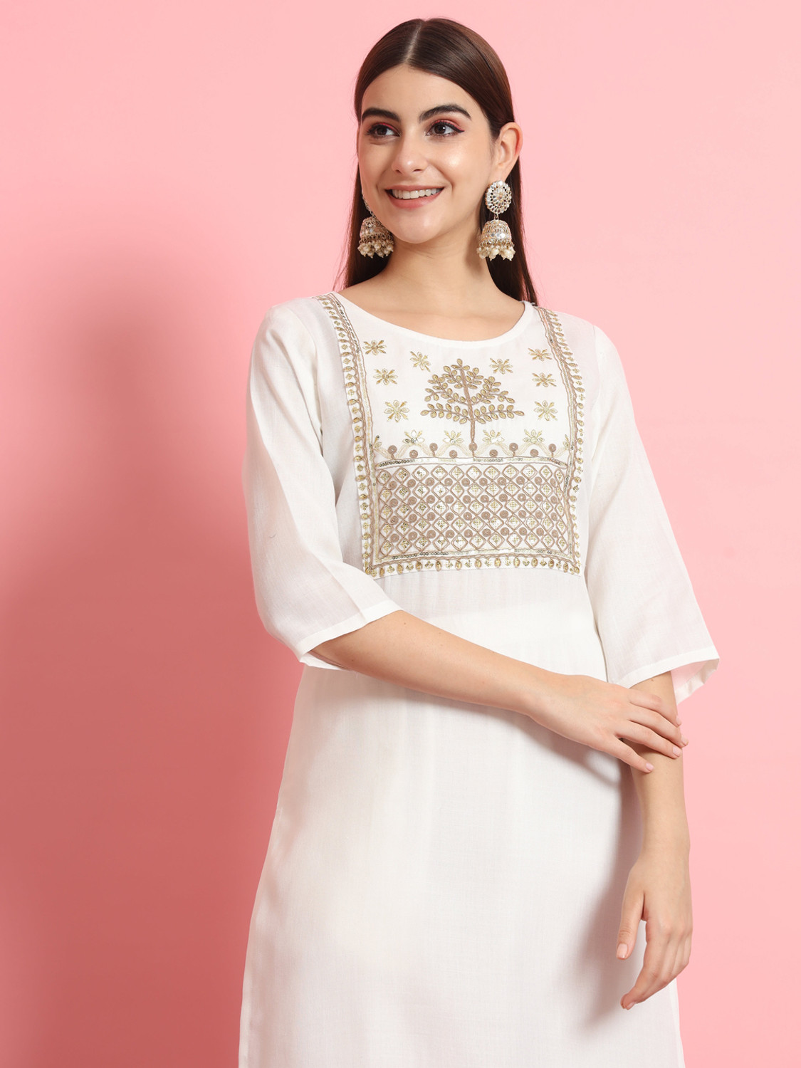 Image of VredeVogel Women Kurta Pant Dupatta Set