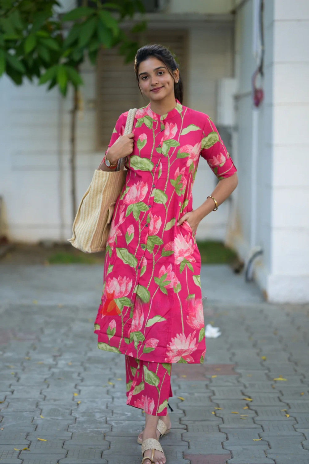 Image of Dress21 Women Kurti Palazzo Set