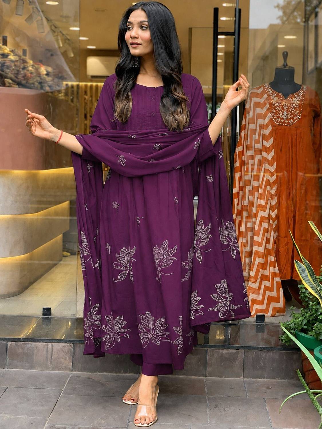 Adhiriti Women Kurta Pant Attached Dupatta Set