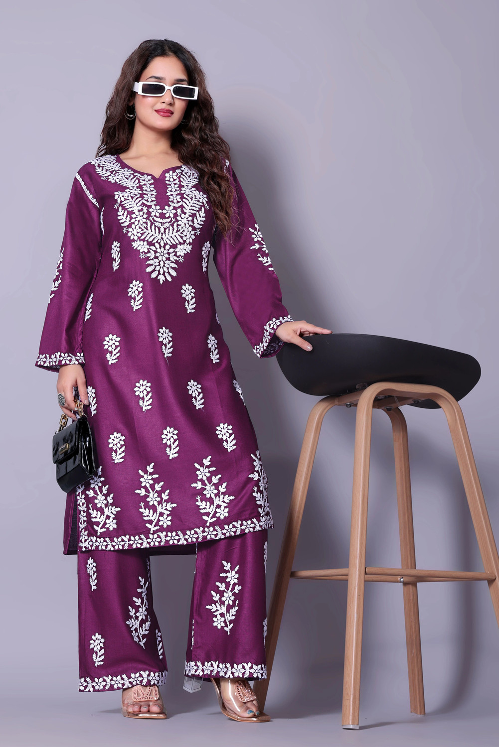 Image of RUDRALIFESTYLE Women Kurta Palazzo Set