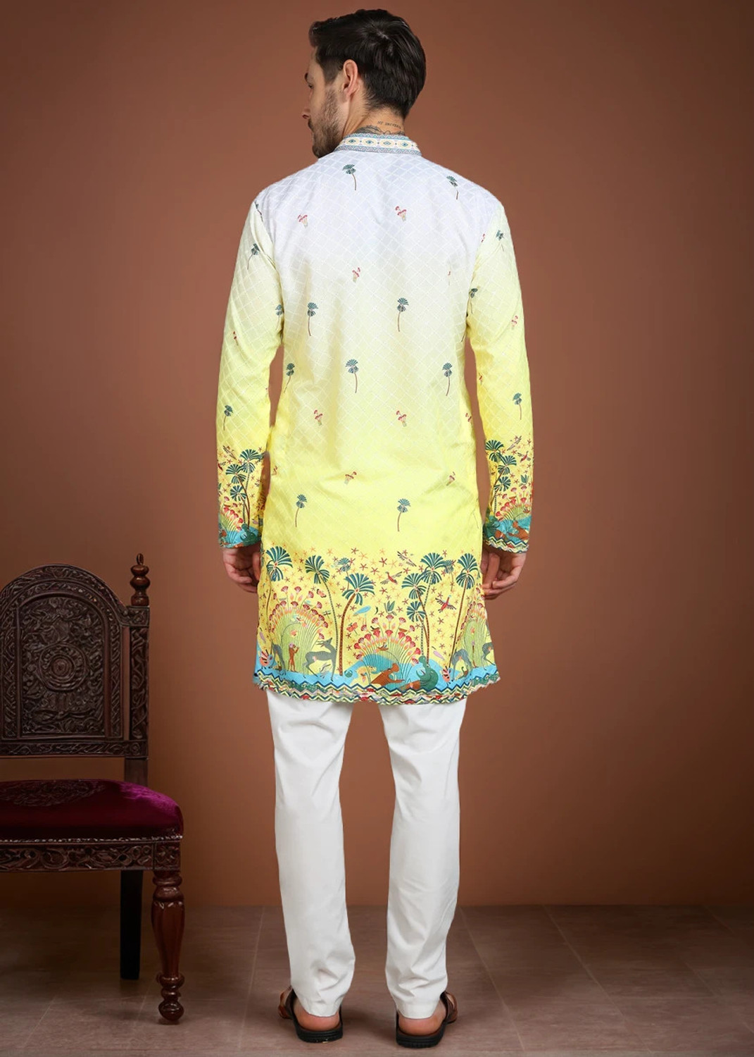 Image of TRANDTIDE Men Kurta Pyjama Set