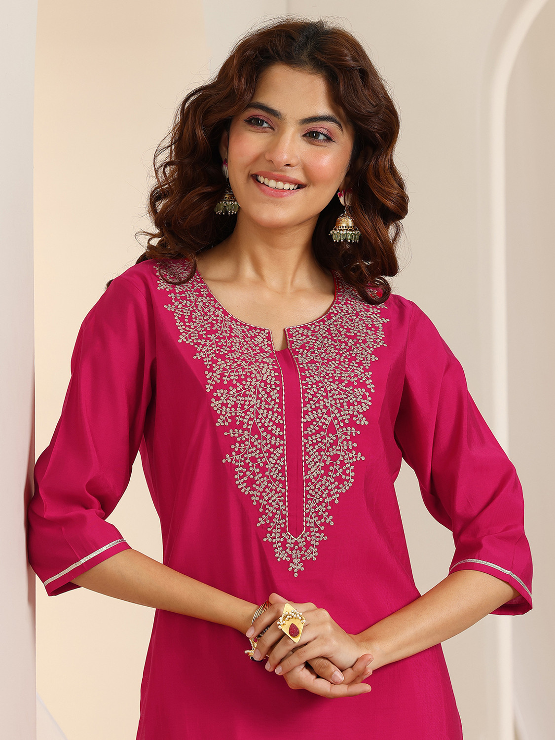 Image of LIBAS Women Kurta Pant Dupatta Set