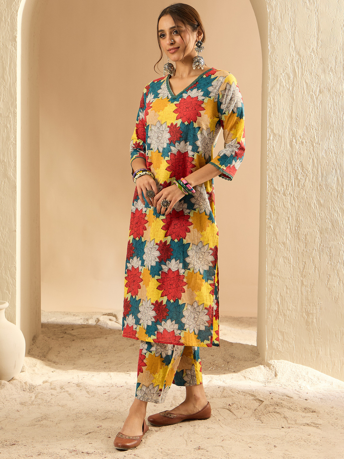 Image of Indo Era Women Kurta Pant Set
