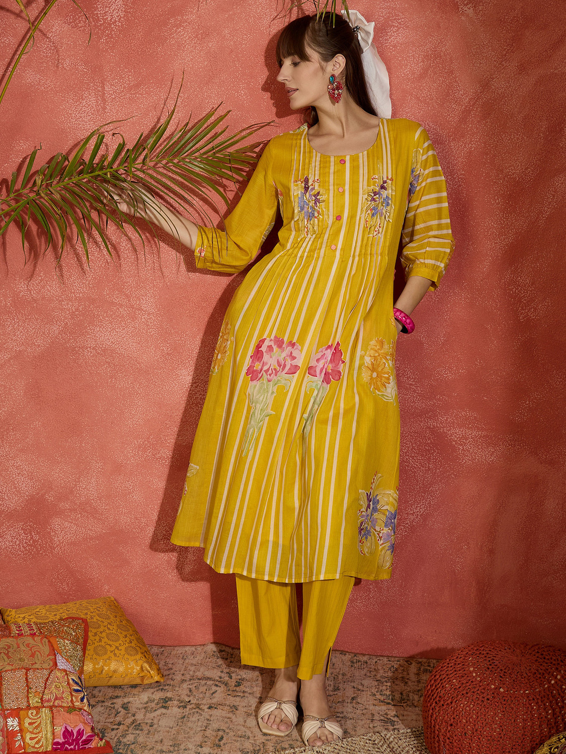 Image of Indo Era Women Kurta Pant Set