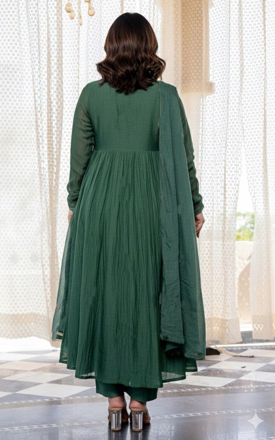 Image of Nermosa Women Kurta Pant Dupatta Set