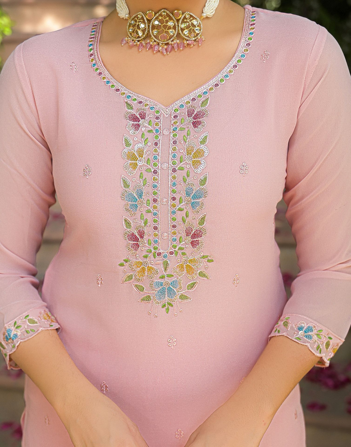 Image of Skylee Women Kurta Pant Dupatta Set