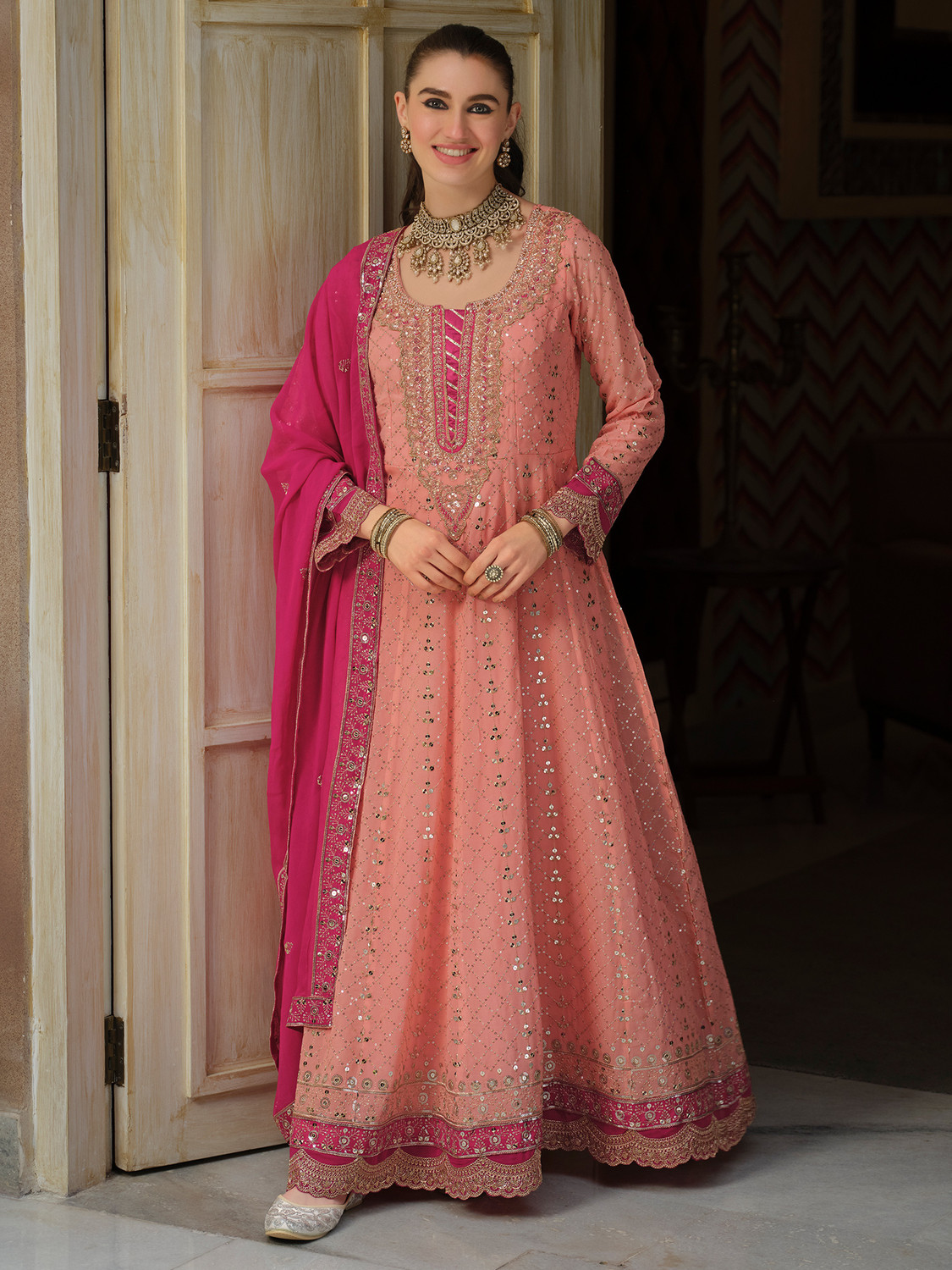 Image of Indo Era Women Kurta Pant Dupatta Set