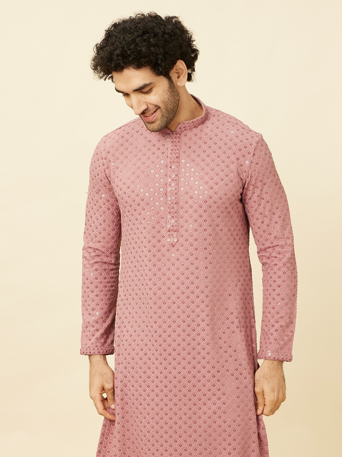 Image of MANYAVAR Men Kurta Pyjama Set