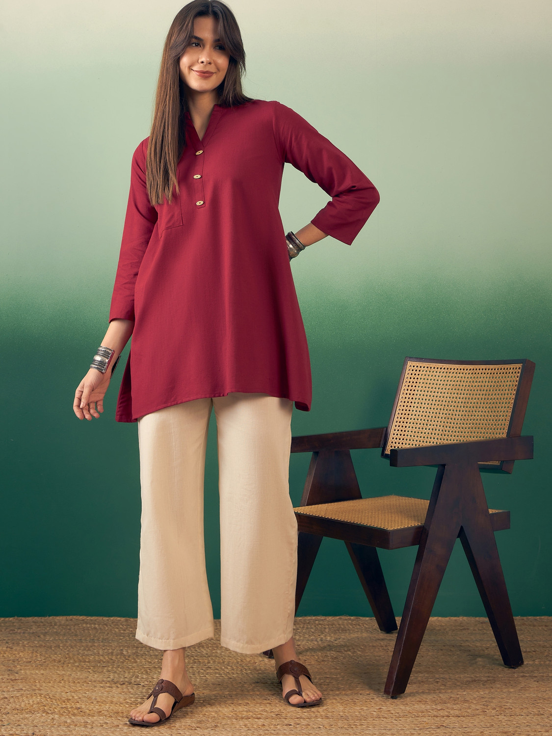 Image of InWeave Women Kurta Pant Set