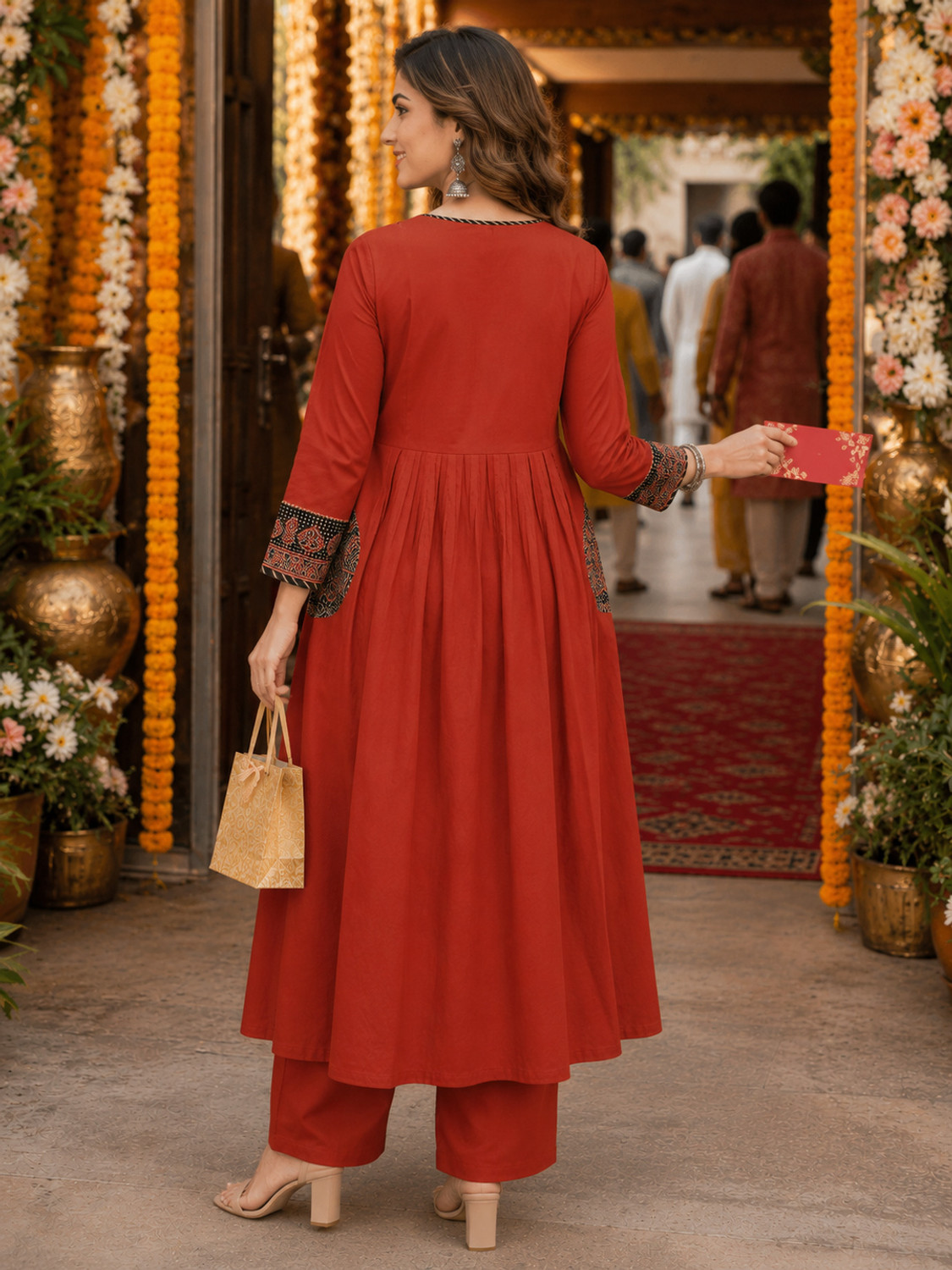 Image of berrylicious Women Kurta Palazzo Dupatta Set