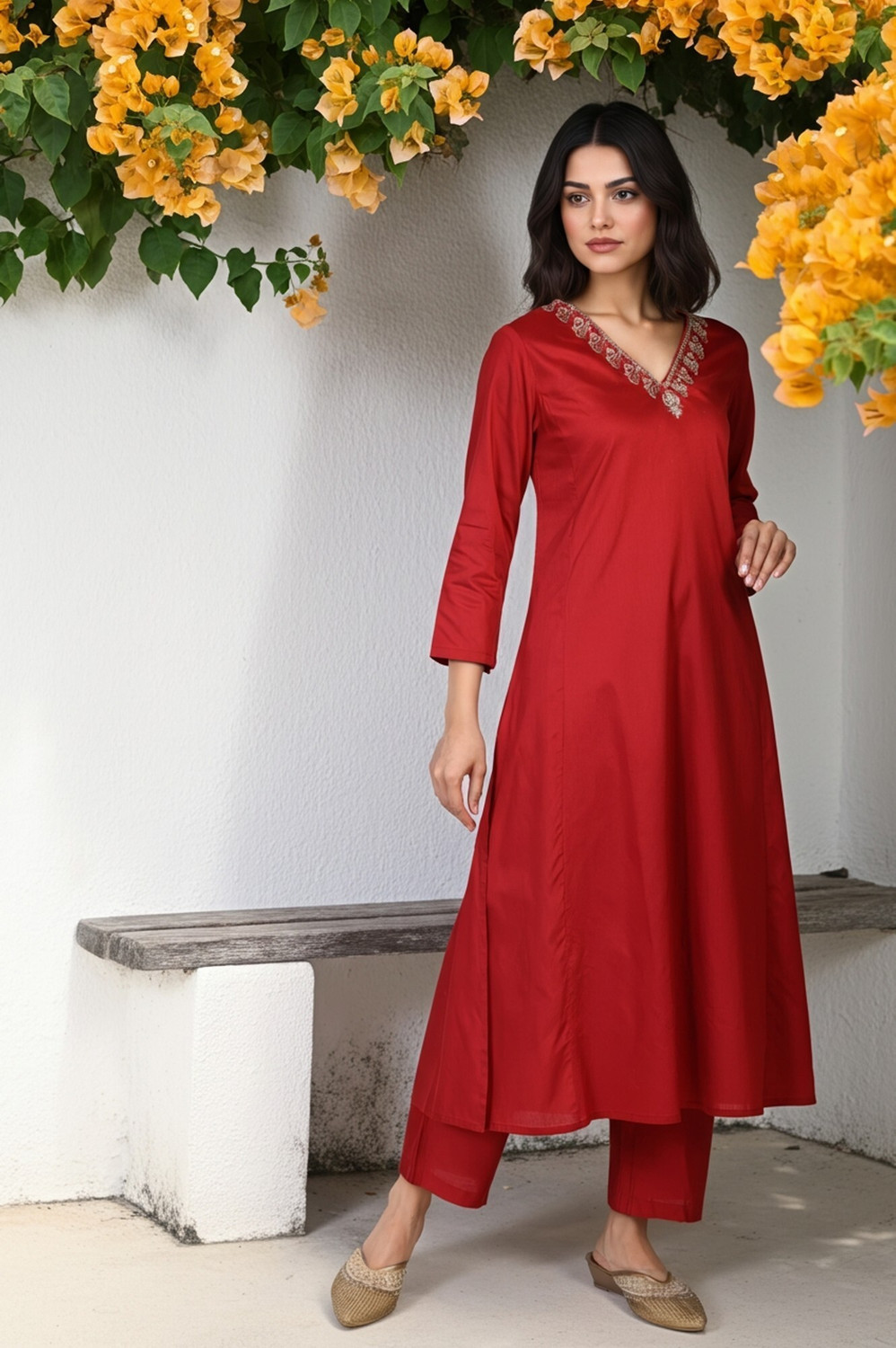 Image of W Women Kurta Pant Dupatta Set