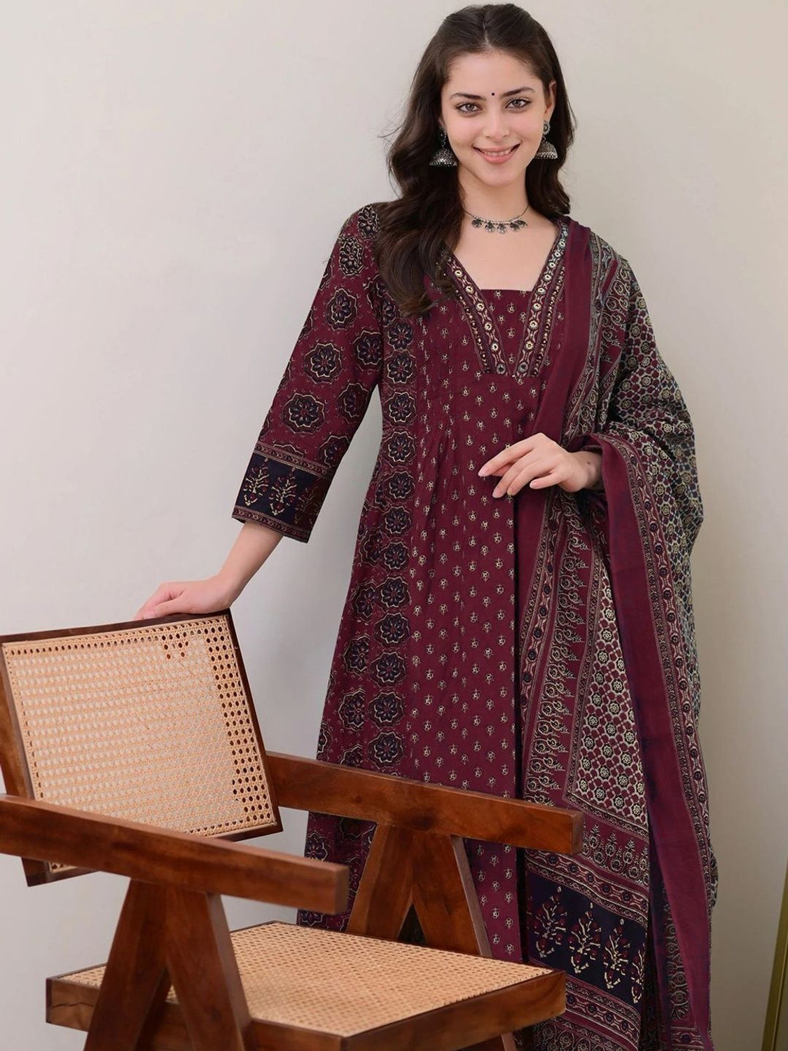 Image of Moda Rapido Women Viscose Rayon Kurta Pant Set