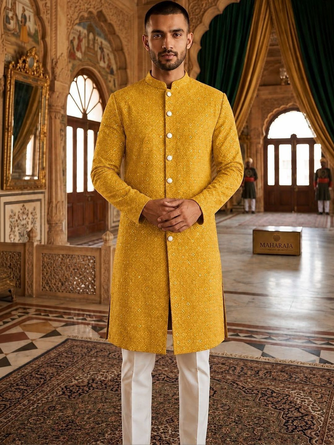 House of Pataudi Men Kurta Set