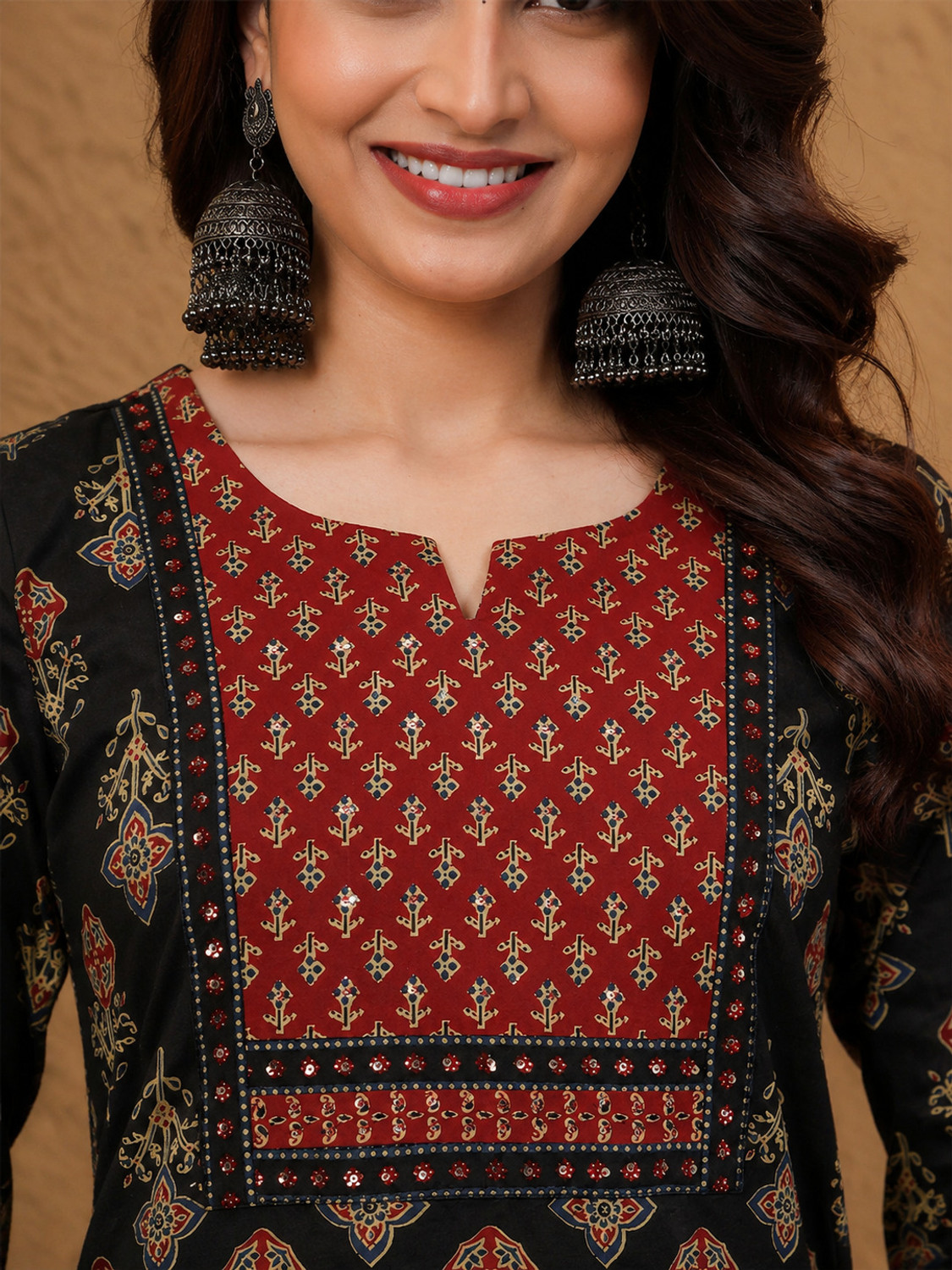 Image of S4K Women Kurta Palazzo Dupatta Set