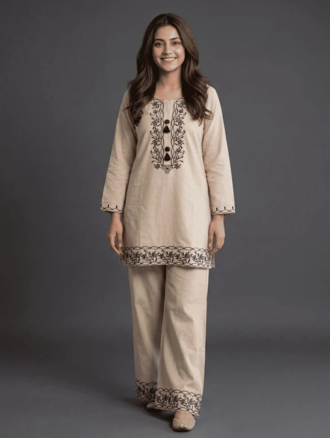 Image of sadya attire Women Kurti Pant Set