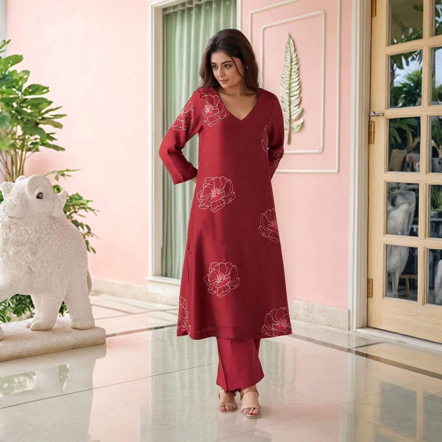 Gosriki Women Kurta Pant Set