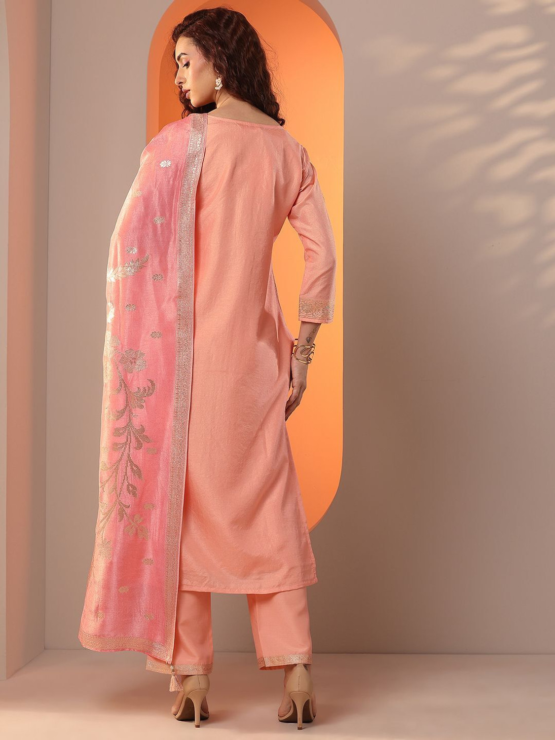 Image of LIBAS Women Kurta Pant Dupatta Set