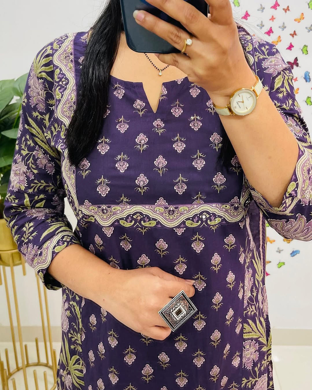 Image of TEO DORI Women Viscose Rayon Kurti Pant Attached Dupatta Set