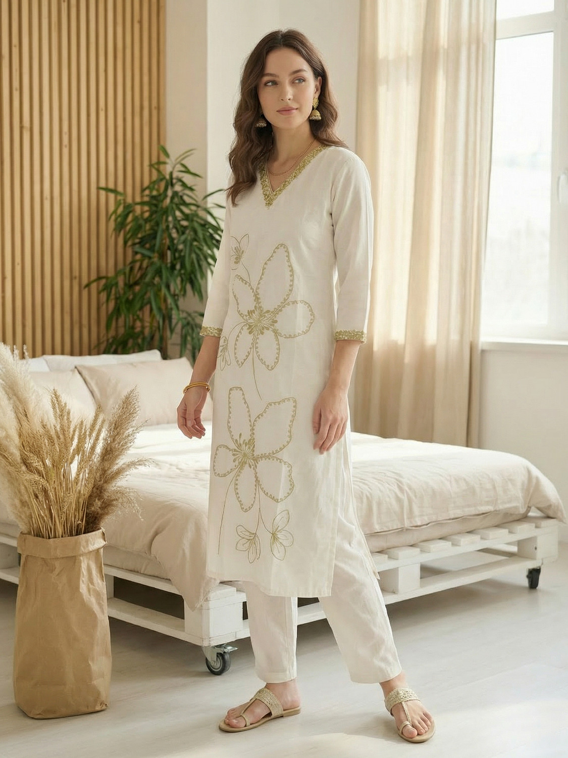 Image of Indo Era Women Kurta Pant Set