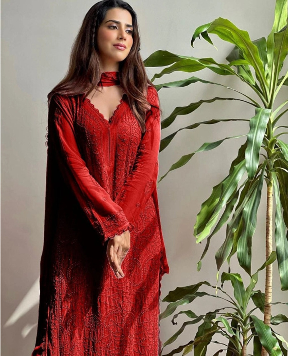 Image of SB EXIM Women Kurta Palazzo Dupatta Set