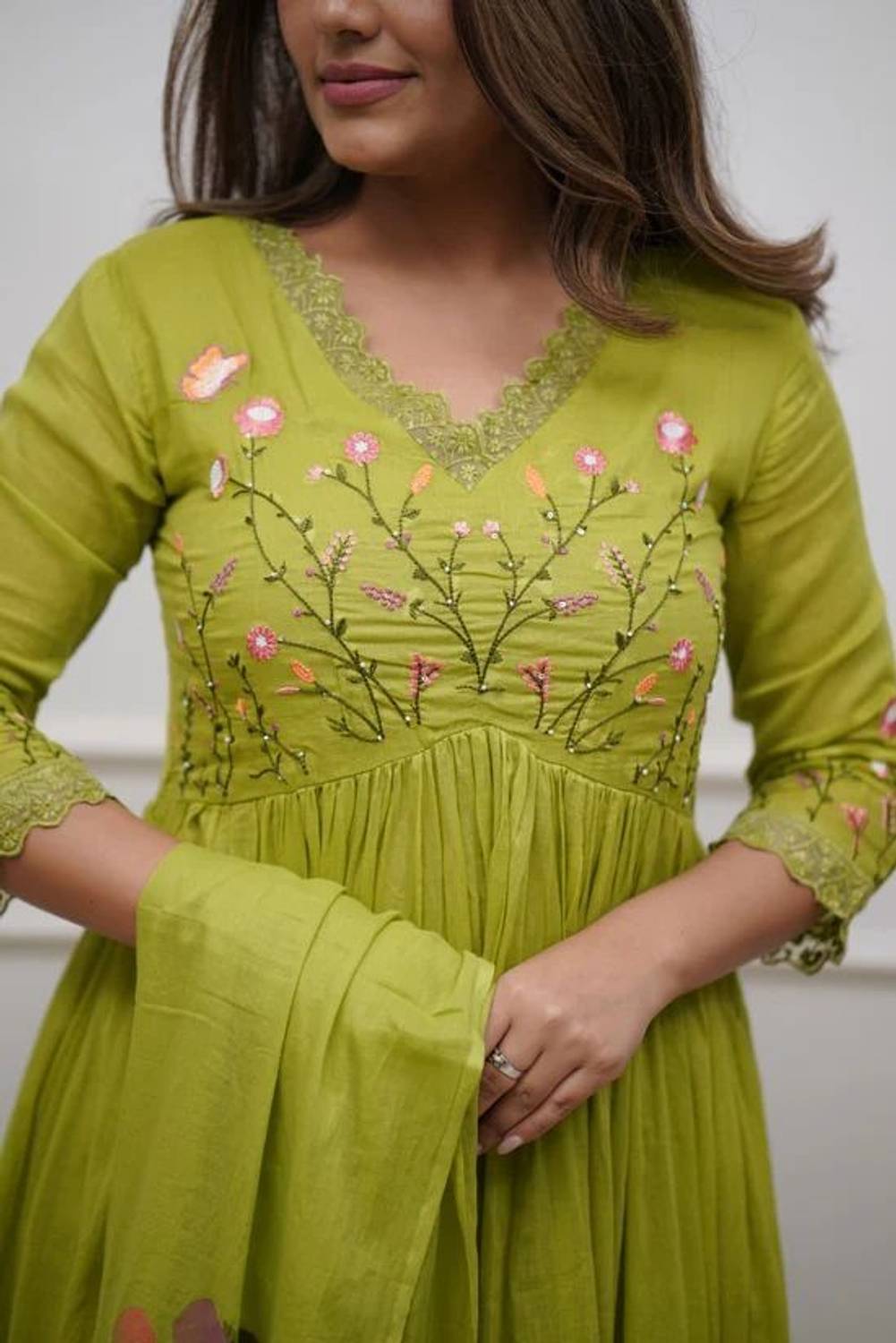 INAYATFASHION Women Kurta Pant Dupatta Set - Image 5