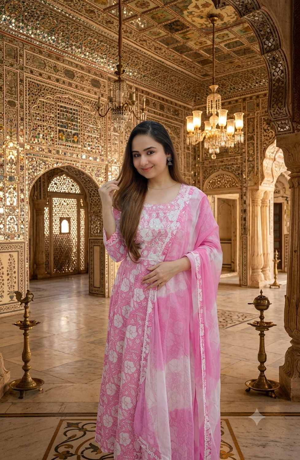 Image of Divastri Women Kurta Pant Dupatta Set