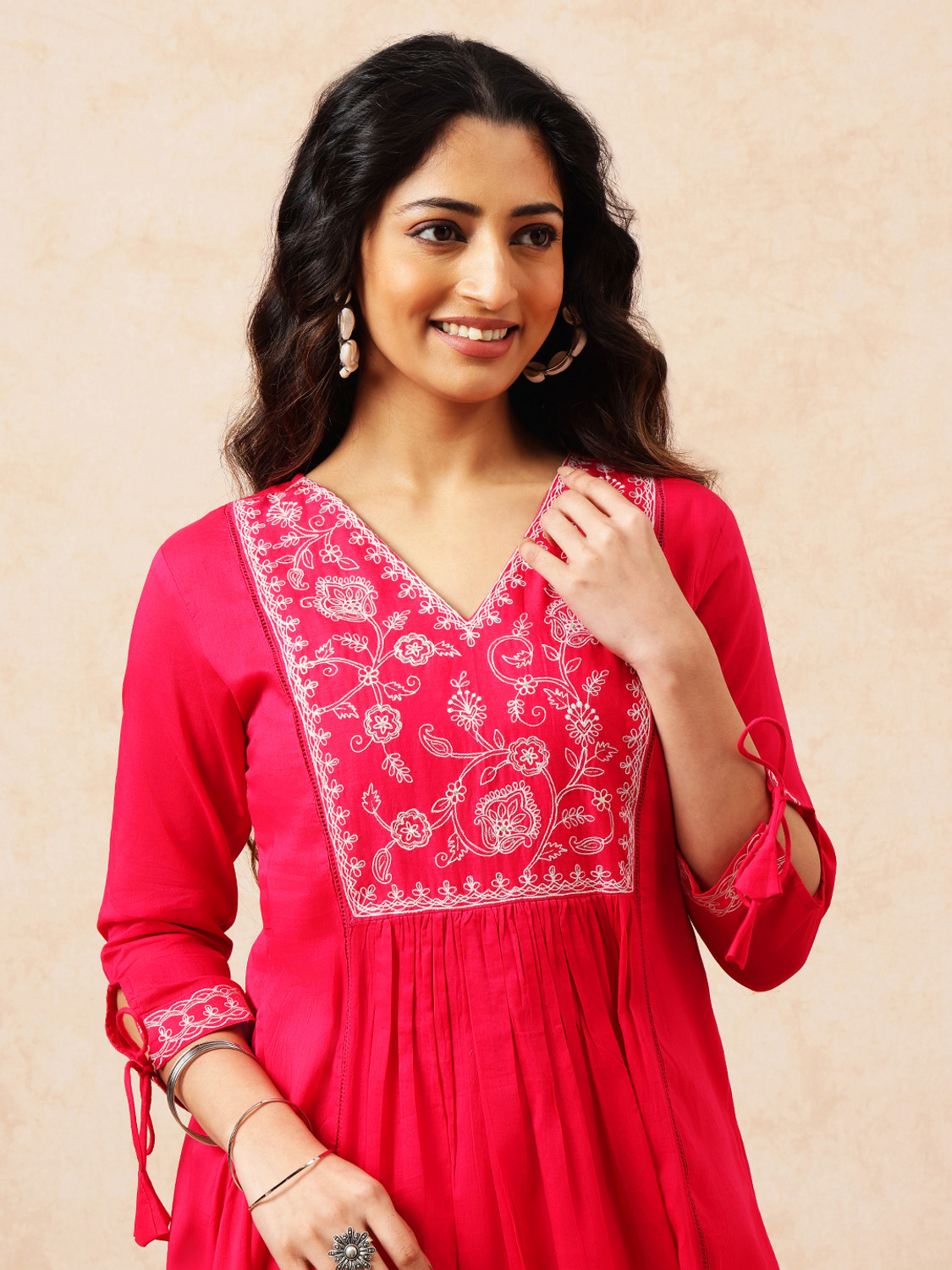 Image of VBUYZ Women Kurta Palazzo Dupatta Set