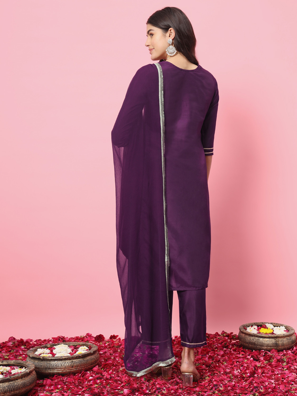 Image of VredeVogel Women Kurta Pant Dupatta Set