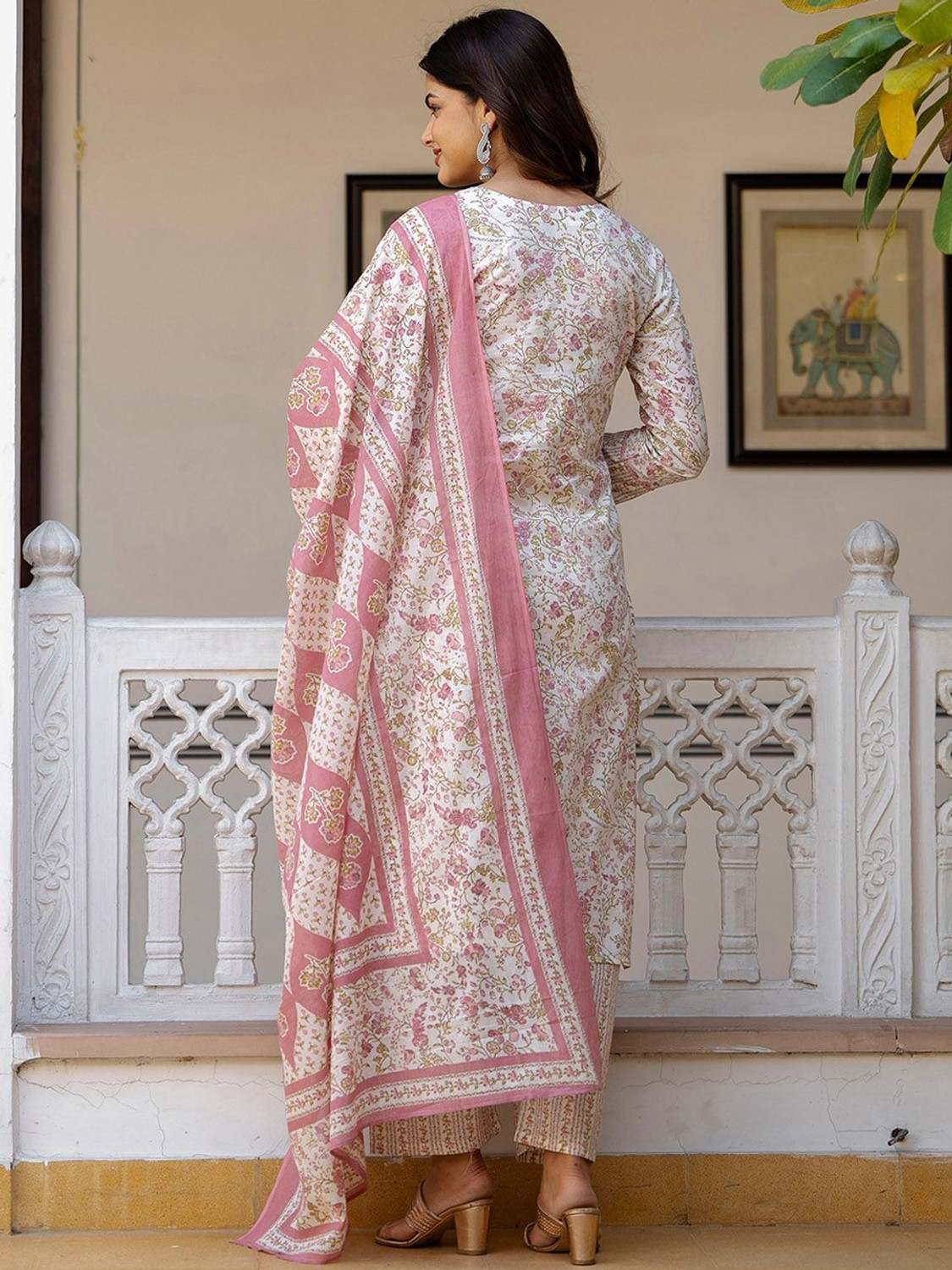 Image of ANOUK Women Kurta Pant Dupatta Set