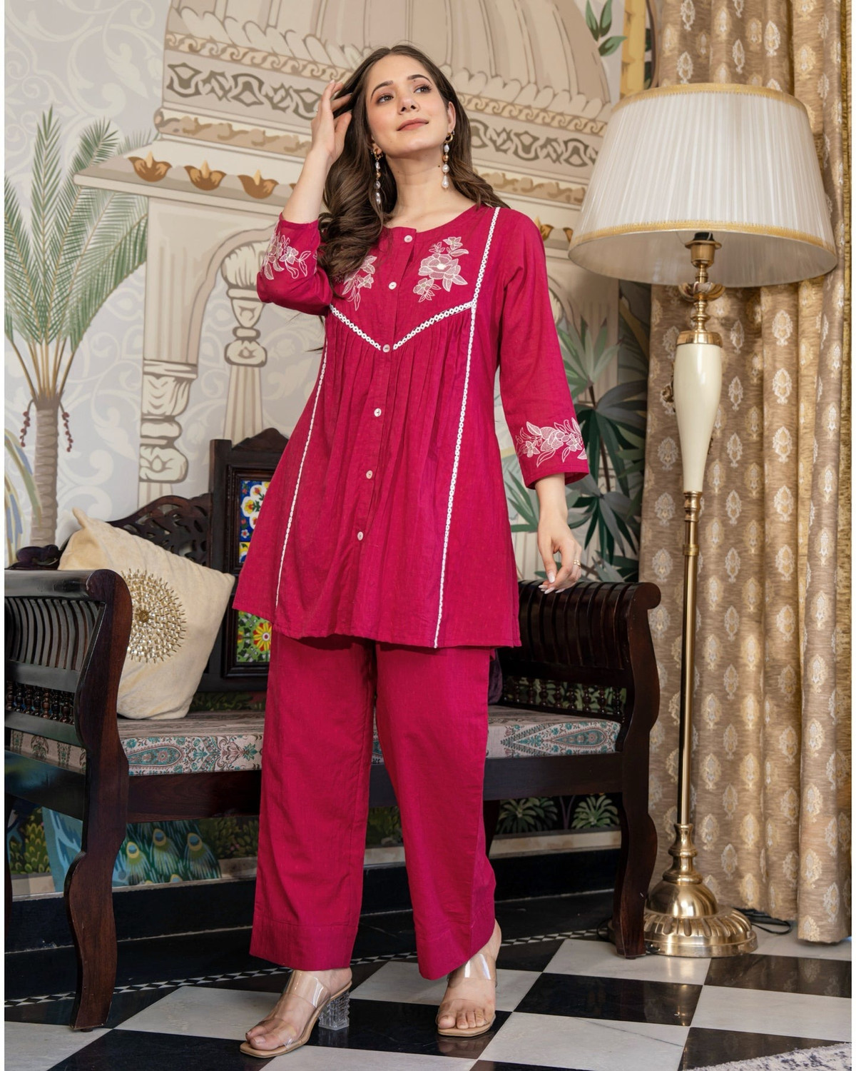 Image of Udbhav Export Women Kurti Pant Set