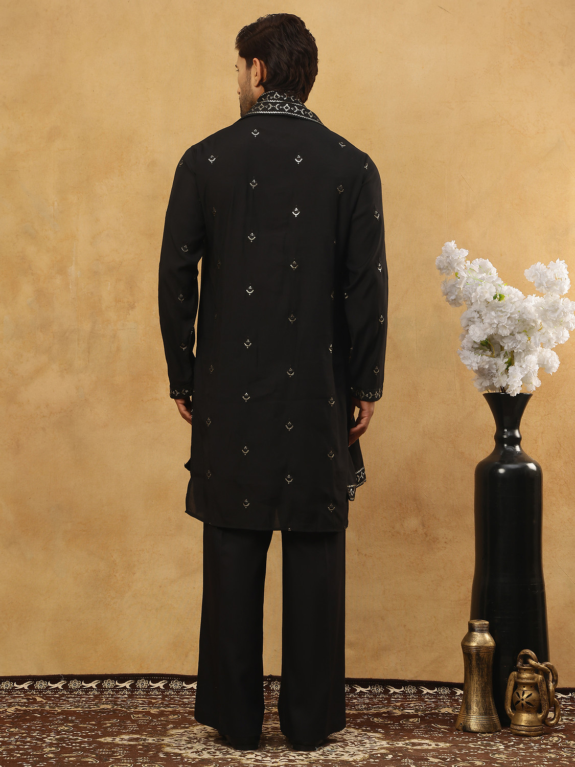 Image of Jompers Men Kurta Pyjama Dupatta Set