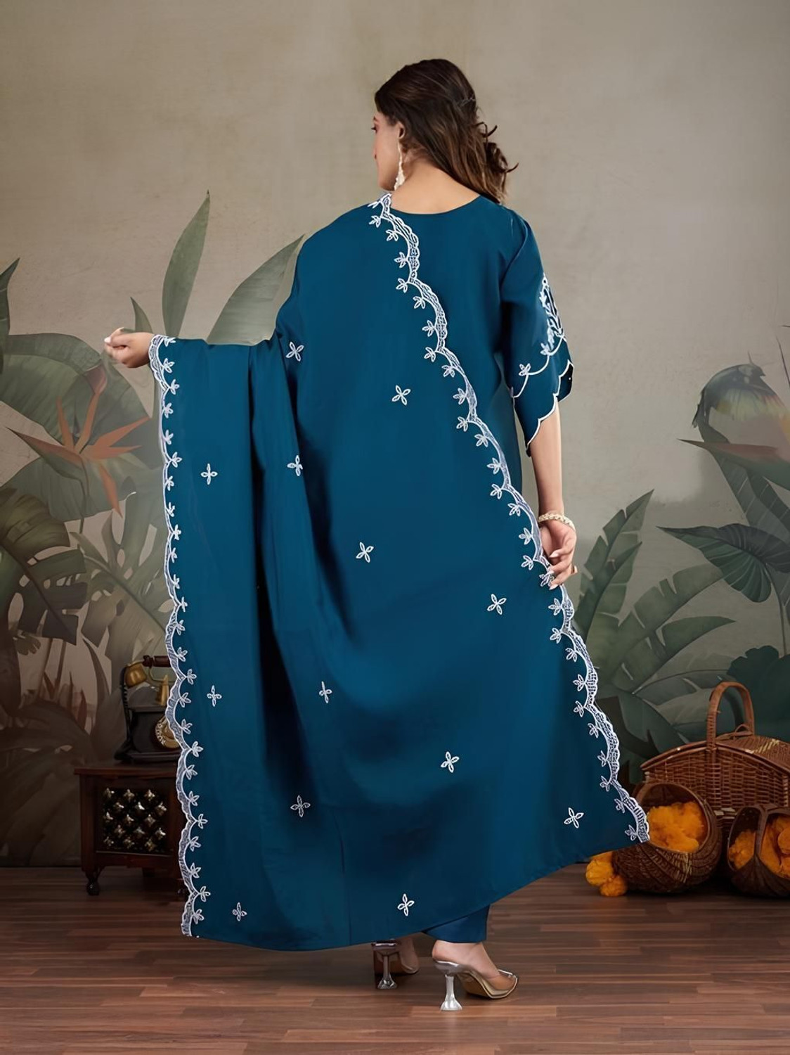 Image of Lazzly Women Kurta Pant Dupatta Set