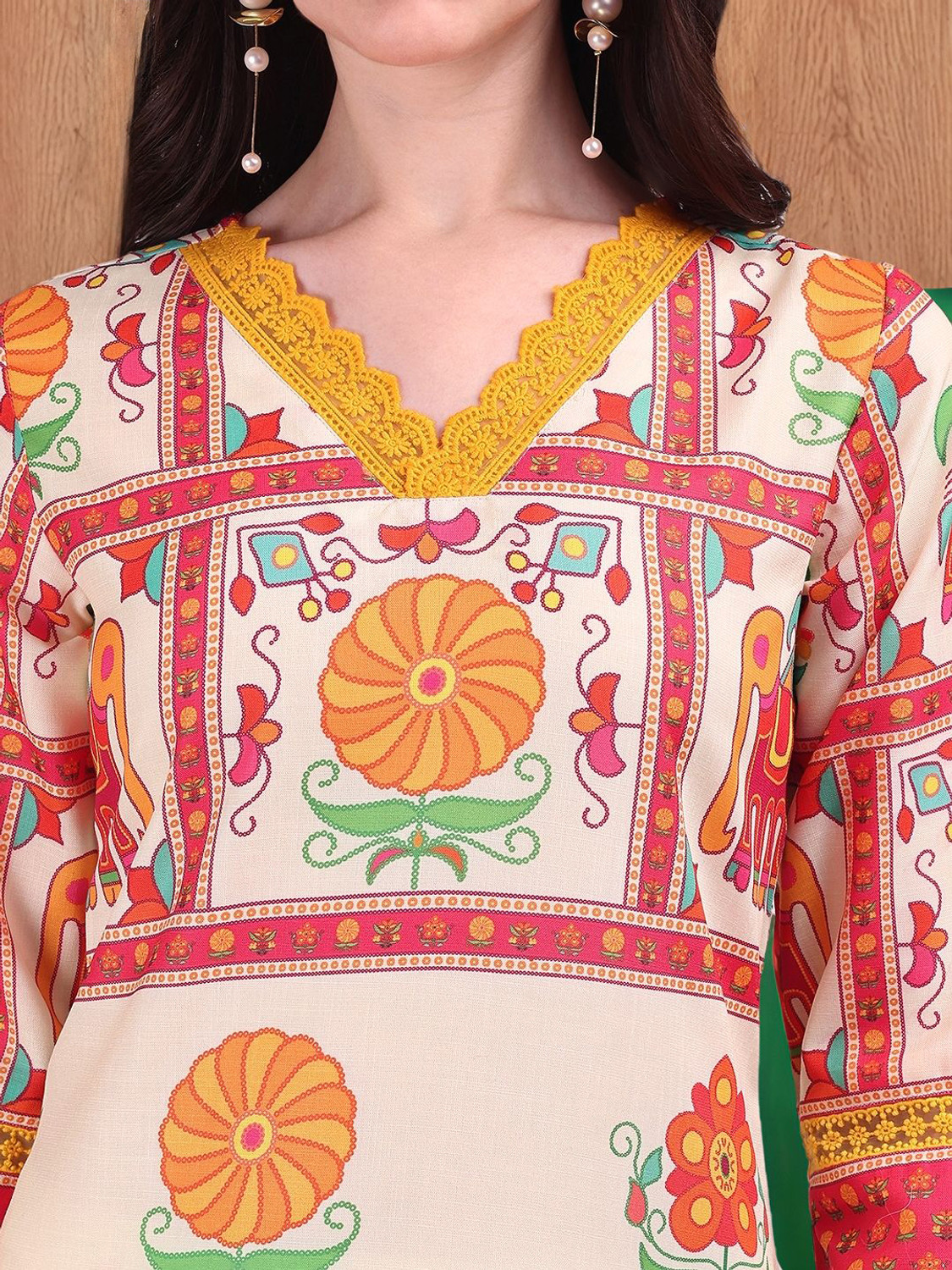 Image of ANOUK Women Kurta Pant Dupatta Set