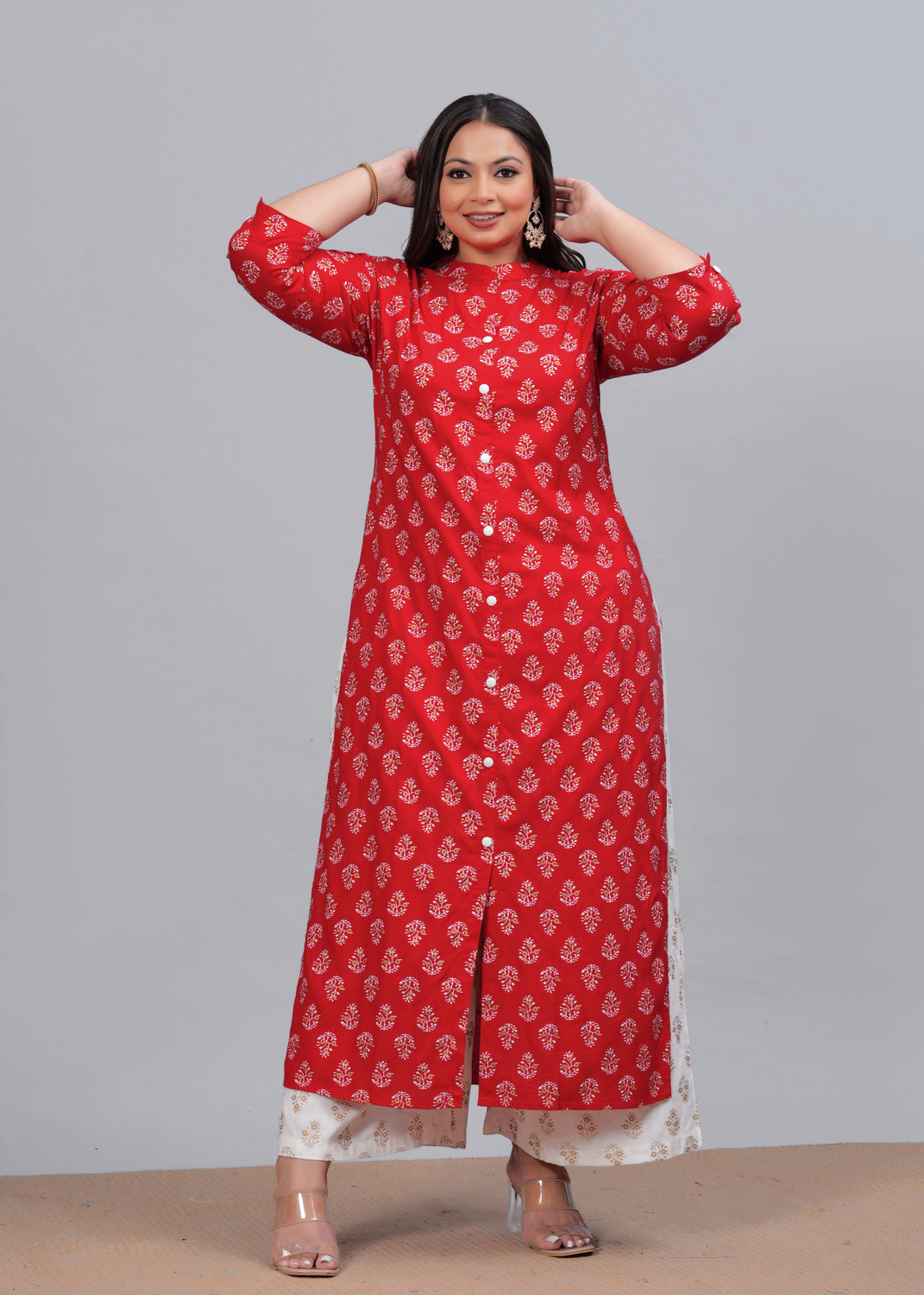 Image of LABULY Women Kurta Palazzo Set