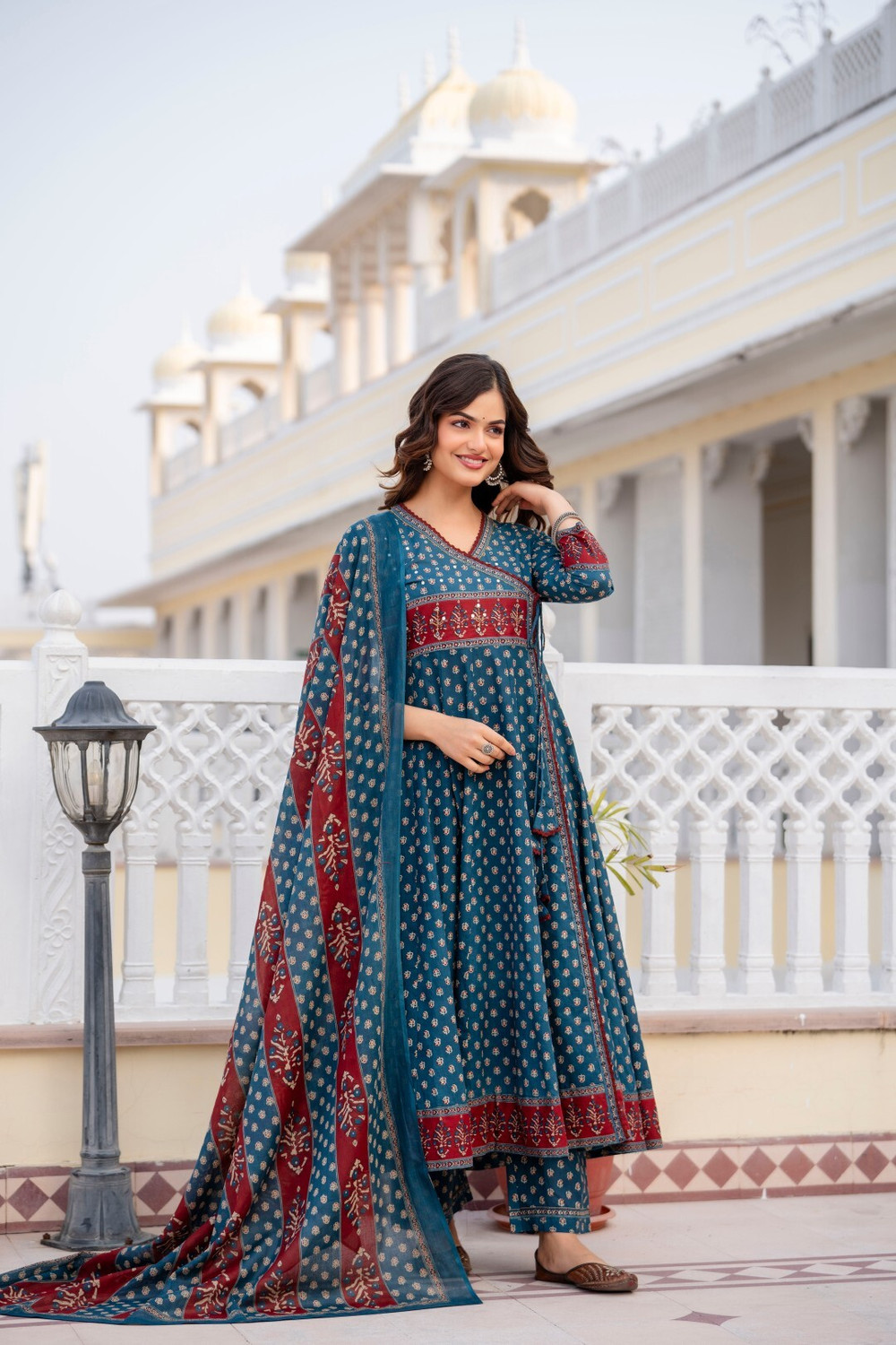 Image of ANOUK Women Kurta Palazzo Dupatta Set