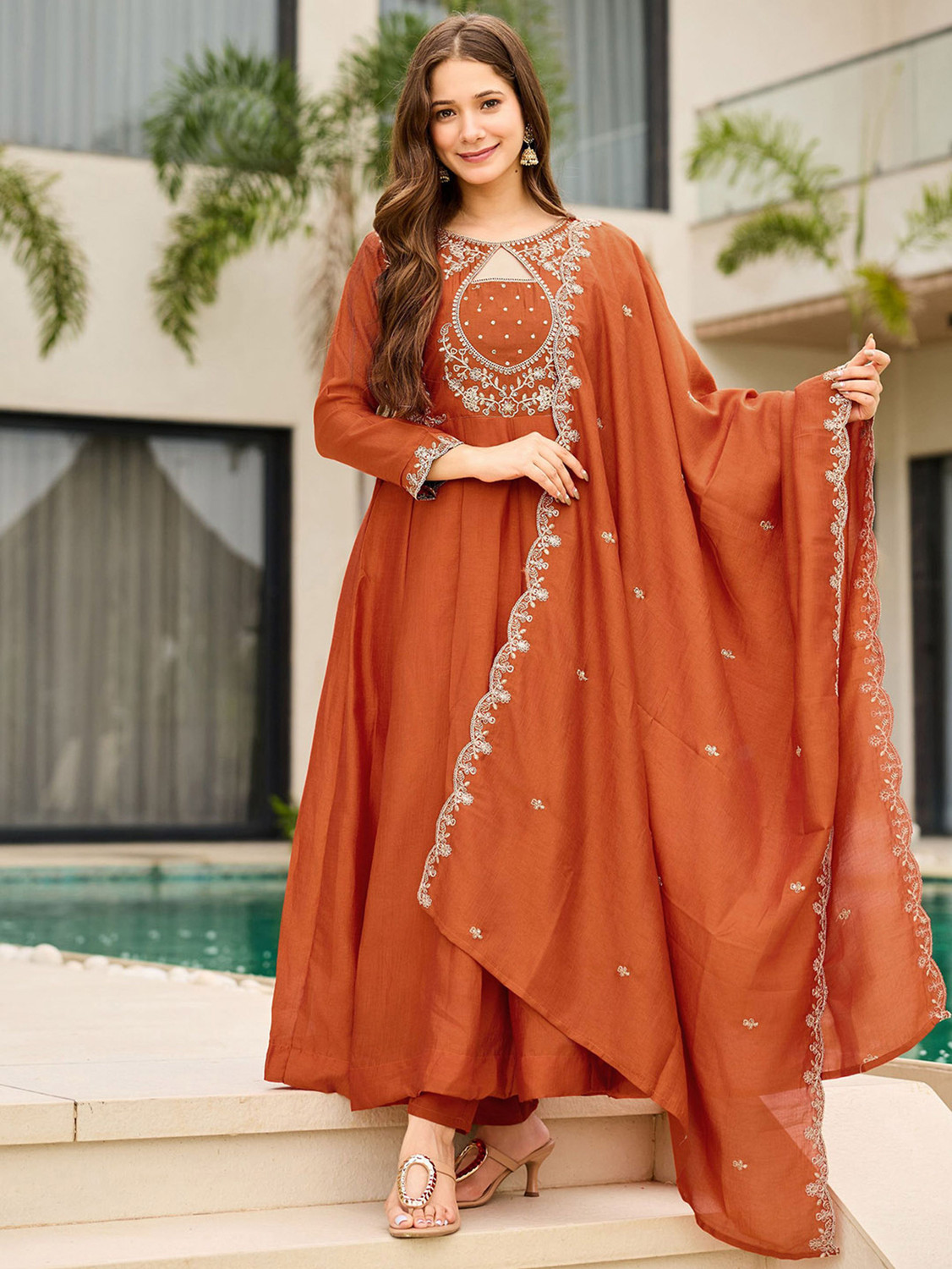 Image of Creeper Women Kurta Pant Dupatta Set