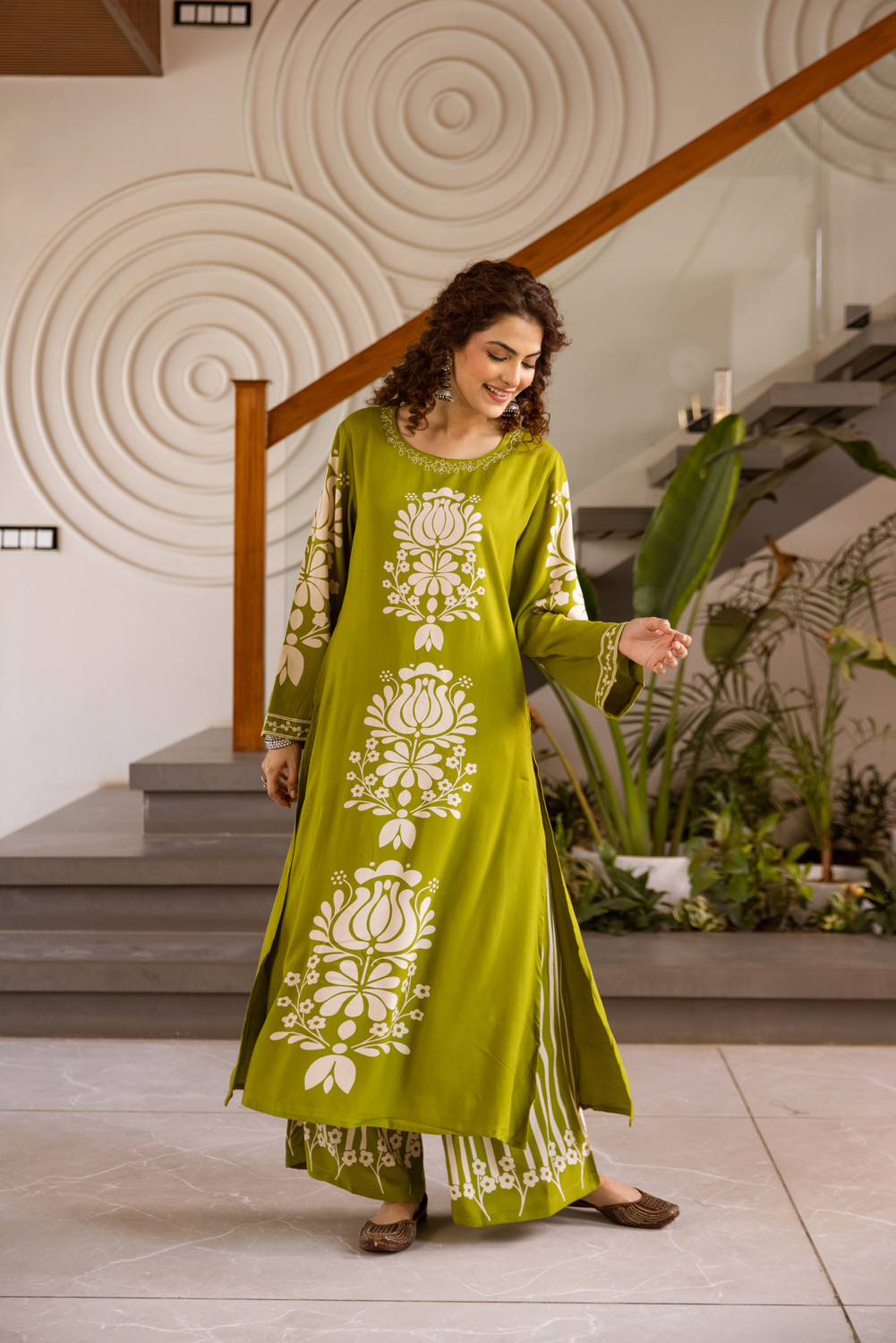 Image of Nehamta Women Kurta Palazzo Set