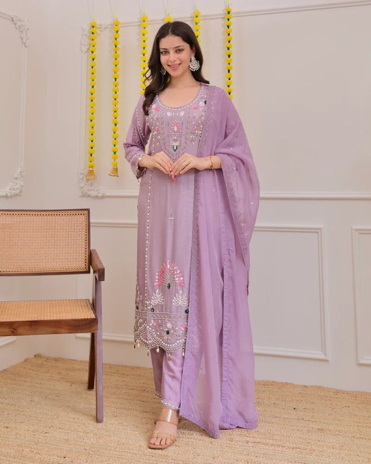 Image of Yaroshi Fashion Women Kurti Pant Dupatta Set