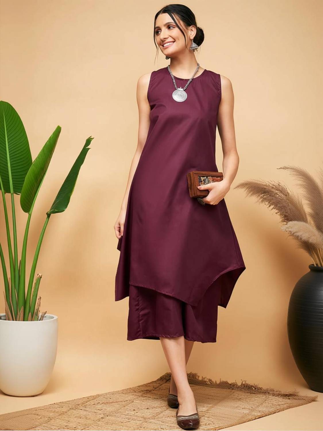 ADWETA Women Kurti Palazzo Set