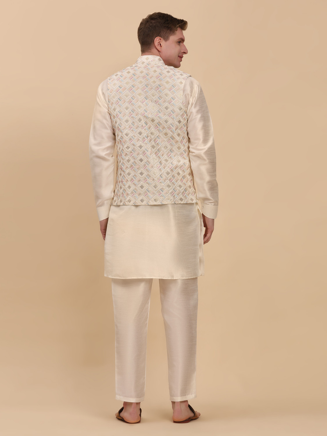 Image of PRO ETHIC Men Kurta Pant Ethnic Jacket Set